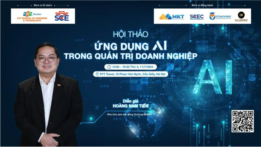 Hội thảo “Ứng dụng Công nghệ AI trong Quản trị Doanh nghiệp”